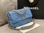 Chanel 19 Demin Bag 30cm Blue - 6