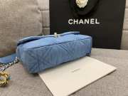 Chanel 19 Demin Bag 30cm Blue - 5