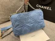 Chanel 19 Demin Bag 30cm Blue - 4