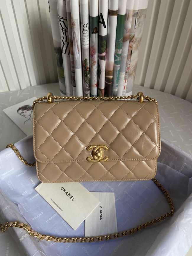 Chanel WOC Shoulder Bag Beige 22cm - 1