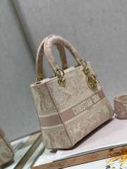 Dior Medium Lady D-Lite Bag Light Pink 24cm - 2