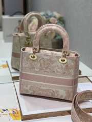 Dior Medium Lady D-Lite Bag Light Pink 24cm - 3