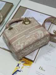 Dior Medium Lady D-Lite Bag Light Pink 24cm - 5