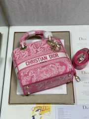 Dior Medium Lady D-Lite Bag Rose Pink 24cm - 4