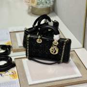 Dior Lady D-Joy Black Bag 26CM - 6