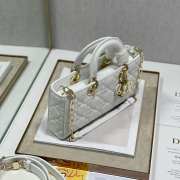 Dior Lady D-Joy White Bag 26CM - 5