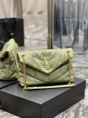 YSL Loulou Puffer Bag Green 29cm - 6