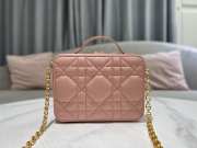 Dior Caro Box Bag with Chain Pink 18cm - 6