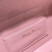 Dior Caro Box Bag with Chain Pink 18cm - 2