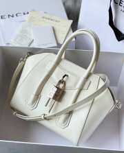 Givenchy Antigona Lock Mini Handbag White 22cm - 1