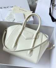 Givenchy Antigona Lock Mini Handbag White 22cm - 4