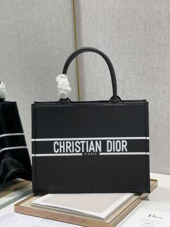 Dior Book Tote Bag Black 36cm