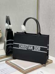 Dior Book Tote Bag Black 36cm - 6