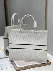 Dior Book Tote Bag White 41cm - 2