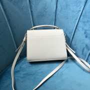 YSL Cassandra Mini Top Handle Bag White 20cm - 6