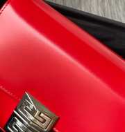 Givenchy 4G Bag Red with Silver Hardware 17cm - 3