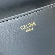 Celine Triomphe Shoulder Bag 197993 Black with Gold Silver 20cm - 4