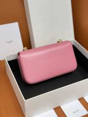 Celine Triomphe Shoulder Bag 197993 Pink 20cm - 5