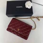 Chanel WOC Bag Wine Red 19cm - 5