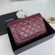 Chanel WOC Bag Wine Red 19cm - 3