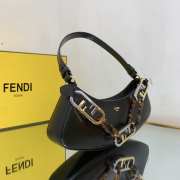 Fendi O'Lock Swing Shoulder Bag Black 32cm - 3