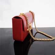 Celine Triomphe Shoulder Bag 197993 Red 20cm - 6