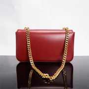 Celine Triomphe Shoulder Bag 197993 Red 20cm - 5