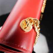 Celine Triomphe Shoulder Bag 197993 Red 20cm - 4