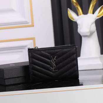 YSL Cassandre Zipped Bi-fold Wallet 004