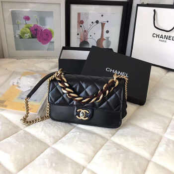 Chanel Flap Black Bag Cosmopolite flaobag 9186590