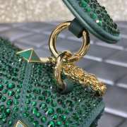 Valentino Garavani Roman Stud Bag Green 25CM - 2