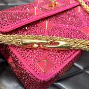 Valentino Garavani Roman Stud Bag Pink 25cm - 5