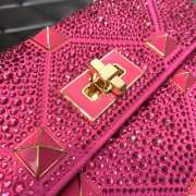 Valentino Garavani Roman Stud Bag Pink 25cm - 6