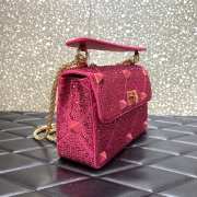 Valentino Garavani Roman Stud Bag Pink 25cm - 2