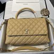 Chanel Coco Handle Bag Beige 28cm - 2