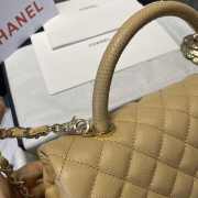 Chanel Coco Handle Bag Beige 28cm - 3