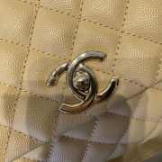 Chanel Coco Handle Bag Beige 28cm - 6