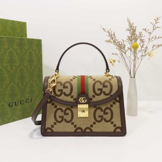 Gucci Ophidia Jumbo GG Small Top Handle Bag - 1