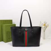 Gucci Ophidia Jumbo GG Medium Tote Bag Black 38cm - 1