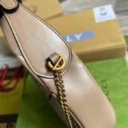 Gucci GG Marmont Half-moon-shaped Mini Bag Beige - 3