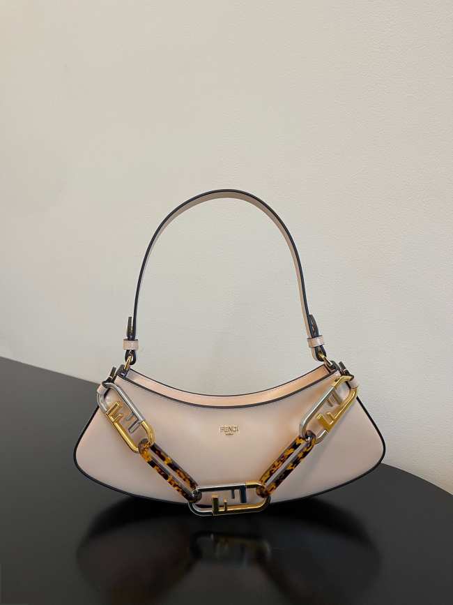 Fendi O'Lock Swing Shoulder Bag Light Pink 32cm - 1