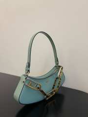 Fendi O'Lock Swing Shoulder Bag Blue 32cm 02 - 5