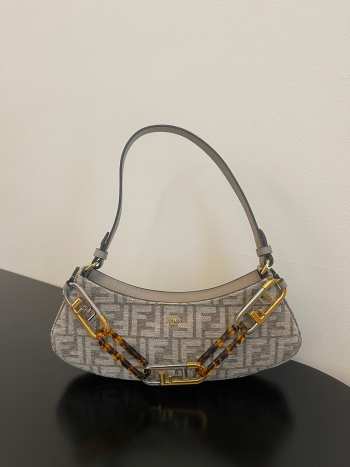 Fendi O'Lock Swing Shoulder Bag Light Beige 32cm 02