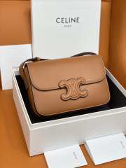 Celine Triomphe Bag Brown 22cm - 1