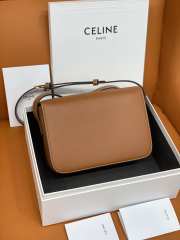 Celine Triomphe Bag Brown 22cm - 3