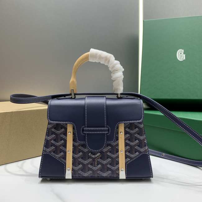 Goyard Saigon Mini Handbag Blue 21cm - 1