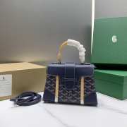 Goyard Saigon Mini Handbag Blue 21cm - 6