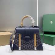 Goyard Saigon PM Handbag Blue 28cm - 1