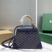 Goyard Saigon PM Handbag Blue 28cm - 6