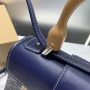 Goyard Saigon PM Handbag Blue 28cm - 5